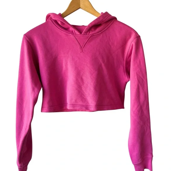 Lululemon All Yours Cropped Hoodie - Sonic Pink - Picture 4 of 10